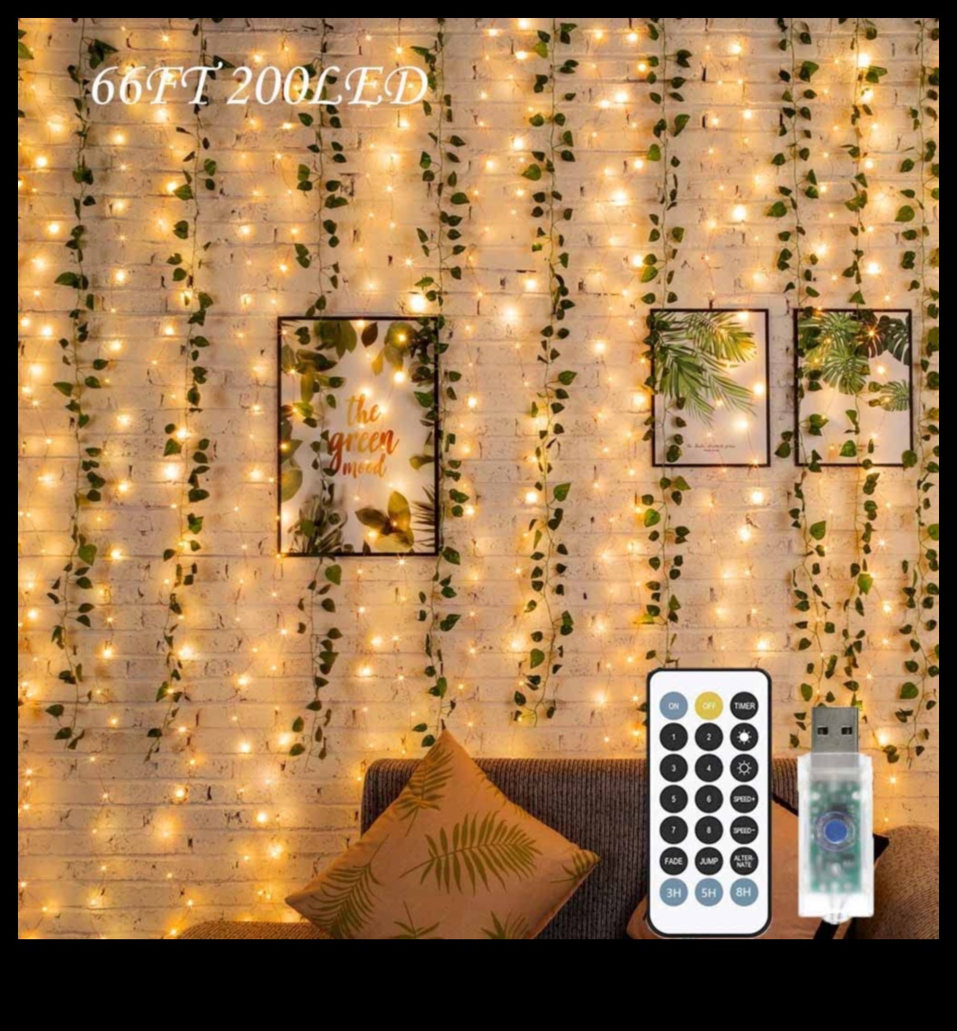 Vai varat ieteikt radošus veidus, kā izmantot pasaku gaismas Boho modernajā dekorā?