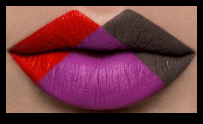 Lūpu spīduma tendences: eksperimentēšana ar ģeometriskiem un abstraktiem dizainiem