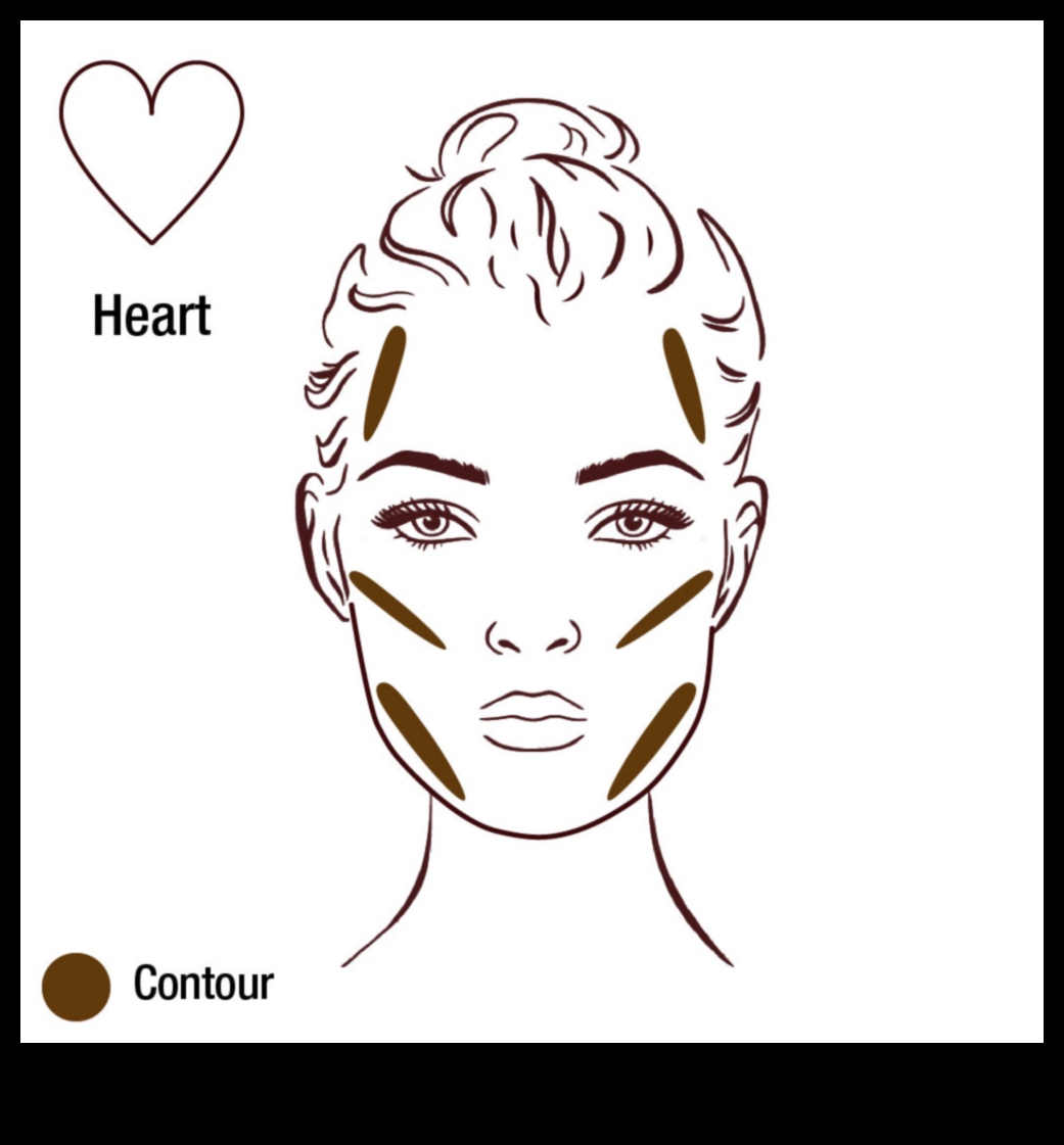 Aplauzuma rīki sirds formas sejām: paņēmieni jūsu iezīmju akcentēšanai