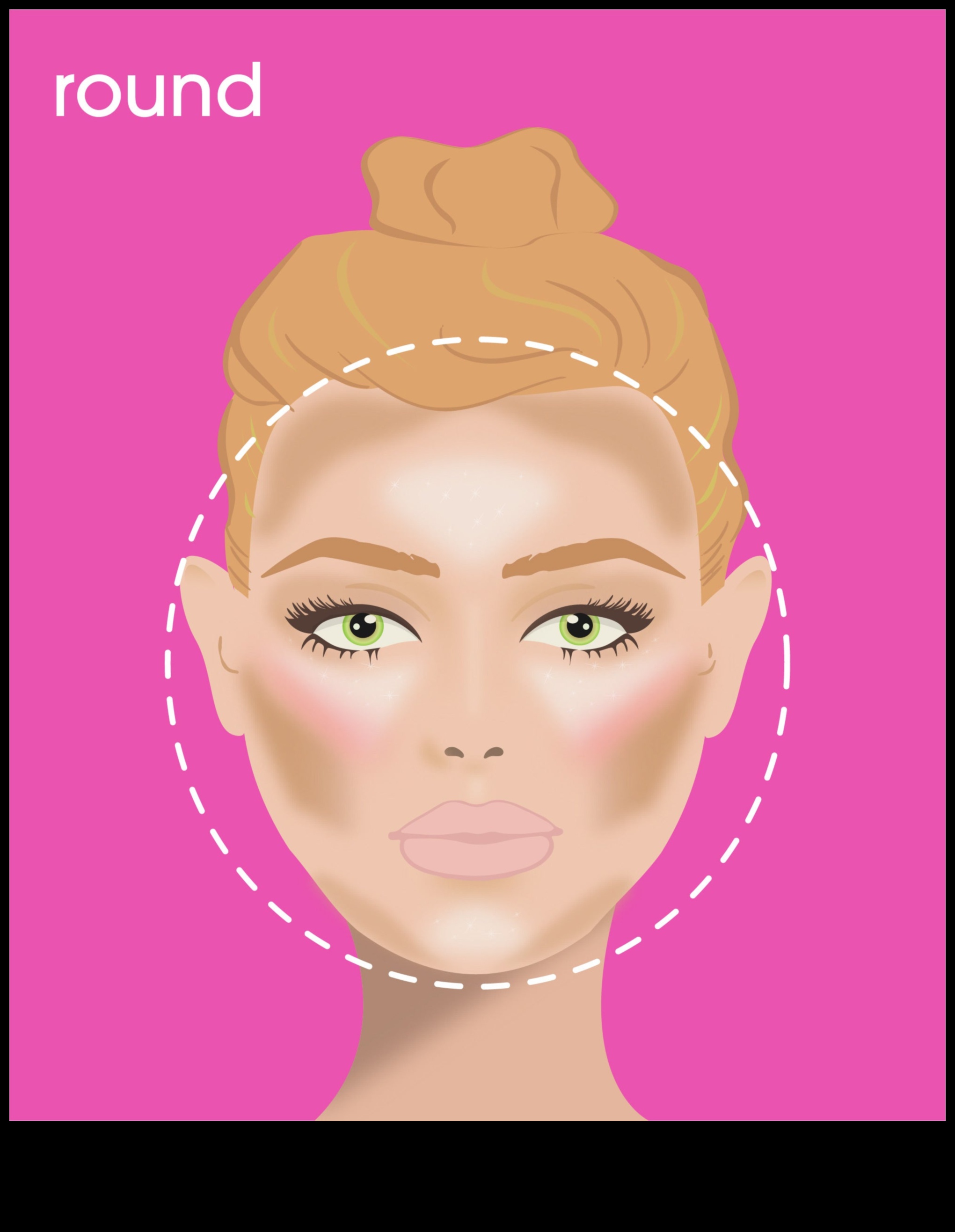 Aplauzuma rīki sirds formas sejām: paņēmieni jūsu iezīmju akcentēšanai