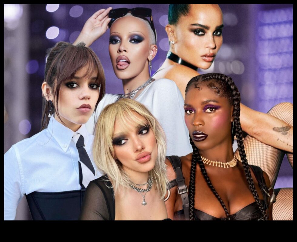 Glam Meets Grunge: nervozi pavērsieni klasiskā ballīšu grima stilā