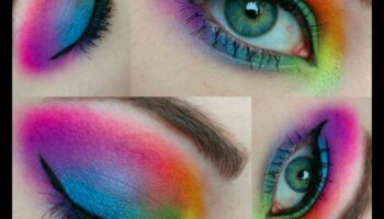 Krāsainās hronikas: Rainbow acu ēnu paletes izpēte